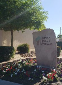 Indian Palms Intervals Front Entrance Sign